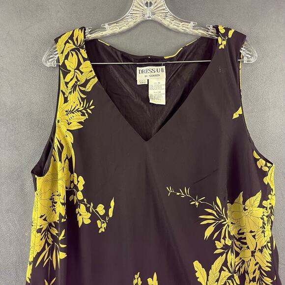 Dress-U II Sharon Maxi Dress and Cardigan Womens Size 22 Black Gold Goth Cottage - Picture 8 of 10